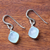 Chalcedony dangle earrings, 'Blue Disco' - Blue Chalcedony Dangle Earrings from Thailand (image 2c) thumbail