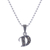 Marcasite pendant necklace, 'Silver Letter' - Marcasite and Sterling Silver Initial Pendant Necklace (image 2d) thumbail