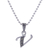 Marcasite pendant necklace, 'Silver Letter' - Marcasite and Sterling Silver Initial Pendant Necklace (image 2h) thumbail