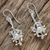 Cultured pearl dangle earrings, 'Princess of the Sea' - Sterling Silver and Cultured Pearl Dangle Earrings (image 2b) thumbail