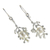 Cultured pearl dangle earrings, 'Princess of the Sea' - Sterling Silver and Cultured Pearl Dangle Earrings (image 2e) thumbail
