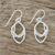 Sterling silver dangle earrings, 'Charming Drop' - Sterling Silver Dangle Earrings from Thailand (image 2b) thumbail