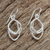 Sterling silver dangle earrings, 'Charming Drop' - Sterling Silver Dangle Earrings from Thailand (image 2c) thumbail