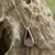Chalcedony pendant necklace, 'Skyfall in Pink' - Sterling Silver Pink Chalcedony Pendant Necklace Thailand (image 2) thumbail