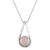 Chalcedony pendant necklace, 'Skyfall in Pink' - Sterling Silver Pink Chalcedony Pendant Necklace Thailand thumbail