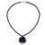 Agate and quartz pendant necklace, 'Blue Descent' - Agate and Quartz Beaded Pendant Necklace from Thailand