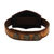 Carnelian and leather wristband bracelet, 'Carnelian Glow' - Leather and Carnelian Adjustable Snap Bracelet (image 2g) thumbail