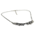 Silver pendant necklace, 'Precious Leaves' - Karen Silver Leafy Pendant Necklace from Thailand (image 2e) thumbail