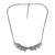 Silver pendant necklace, 'Precious Leaves' - Karen Silver Leafy Pendant Necklace from Thailand (image 2f) thumbail