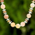Jade and quartz beaded necklace, 'Moonlight Discs' - Jade Glass and Quartz Beaded Necklace from Thailand (image 2) thumbail