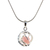 Rose quartz pendant necklace, 'Pink Orb of Energy' - Sterling Silver Rose Quartz Pendant Necklace from Thailand thumbail