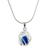 Sterling silver pendant necklace, 'Blue Orb of Energy' - Sterling Silver Howlite Pendant Necklace from Thailand thumbail
