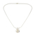collar con colgante de perlas cultivadas - Collar con colgante de plata esterlina tailandesa y perlas cultivadas