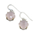 Gold accent chalcedony dangle earrings, 'Moon Kisses in Pink' - Gold Accent Pink Chalcedony Dangle Earrings from Thailand (image 2d) thumbail