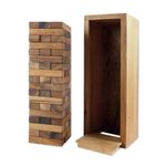 Wood game, 'Stacking Tower'  - Wood Stacking Tower Game with Box from Thailand