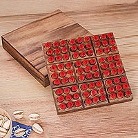 Juego de madera, 'Sudoku' - Juego de rompecabezas Sudoku de madera hecho a mano de Tailandia