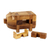 Wood puzzle, 'Piggy Puzzle' - Rain Tree Wood Pig Puzzle from Thailand (image 2a) thumbail