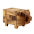 Wood puzzle, 'Piggy Puzzle' - Rain Tree Wood Pig Puzzle from Thailand (image 2b) thumbail