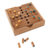 Wood game, 'Strategy Square' - Hand Made Wood Pegs Board Game from Thailand thumbail