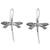 Sterling silver dangle earrings, 'Skyward Wanderers' - Dragonfly Sterling Silver Dangle Earrings from Thailand (image 2d) thumbail