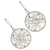 Sterling silver dangle earrings, 'Good Dream' - Sterling Silver Round Dangle Earrings from Thailand (image 2d) thumbail
