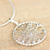 Sterling silver pendant necklace, 'Good Dream' - Sterling Silver Round Pendant Necklace from Thailand (image 2b) thumbail