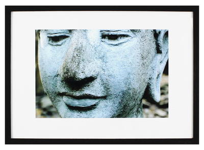Smiling Buddha Color Photograph of Thai Temple Sculpture