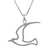 Sterling silver pendant necklace, 'Martin Swallow' - Sterling Silver Bird Shaped Pendant Necklace from Thailand