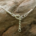 Sterling silver pendant necklace, 'Origami Flight' - Origami Bird Sterling Silver Pendant Necklace from Thailand