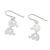 Sterling silver dangle earrings, 'Dangling Elephants' - Handmade Thai 925 Sterling Silver Elephant Hook Earrings (image 2e) thumbail