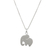 Sterling silver pendant necklace, 'Respectful Elephant' - Thai Sterling Silver Pendant Necklace of a Proud Elephant (image 2e) thumbail