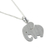 Sterling silver pendant necklace, 'Respectful Elephant' - Thai Sterling Silver Pendant Necklace of a Proud Elephant (image 2f) thumbail