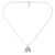 Sterling silver pendant necklace, 'Elephant Friend' - Thai Sterling Silver Pendant Necklace of a Friendly Elephant thumbail