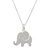 Sterling silver pendant necklace, 'Elephant Friend' - Thai Sterling Silver Pendant Necklace of a Friendly Elephant (image 2e) thumbail