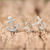 Sterling silver stud earrings, 'Ship Anchors' - Sterling Silver Nautical Anchor Stud Earrings from Thailand (image 2b) thumbail