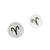 Sterling silver stud earrings, 'Satin Aries' - Sterling Silver Aries Stud Earrings from Thailand (image 2e) thumbail