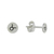 Sterling silver stud earrings, 'Satin Taurus' - Sterling Silver Taurus Stud Earrings from Thailand