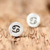 Sterling silver stud earrings, 'Satin Cancer' - Sterling Silver Cancer Stud Earrings from Thailand (image 2c) thumbail