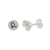 Sterling silver stud earrings, 'Satin Leo' - Sterling Silver Leo Stud Earrings from Thailand (image 2d) thumbail