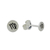 Sterling silver stud earrings, 'Satin Virgo' - Sterling Silver Virgo Stud Earrings from Thailand (image 2d) thumbail
