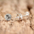 Sterling silver stud earrings, 'Satin Capricorn' - Sterling Silver Capricorn Stud Earrings from Thailand (image 2b) thumbail