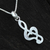 Sterling silver pendant necklace, 'Musical Soul' - Treble Clef Sterling Silver Pendant Necklace from Thailand (image 2c) thumbail