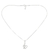 Halskette mit Herzanhänger aus Sterlingsilber - Halskette mit Herzanhänger aus Sterlingsilber mit Violinschlüssel, Thailand