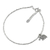 Silver beaded bracelet, 'Pachyderm Charm' - Thai Karen Silver Beaded Bracelet & Elephant Charm thumbail