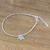 Silver beaded bracelet, 'Pachyderm Charm' - Thai Karen Silver Beaded Bracelet & Elephant Charm (image 2b) thumbail