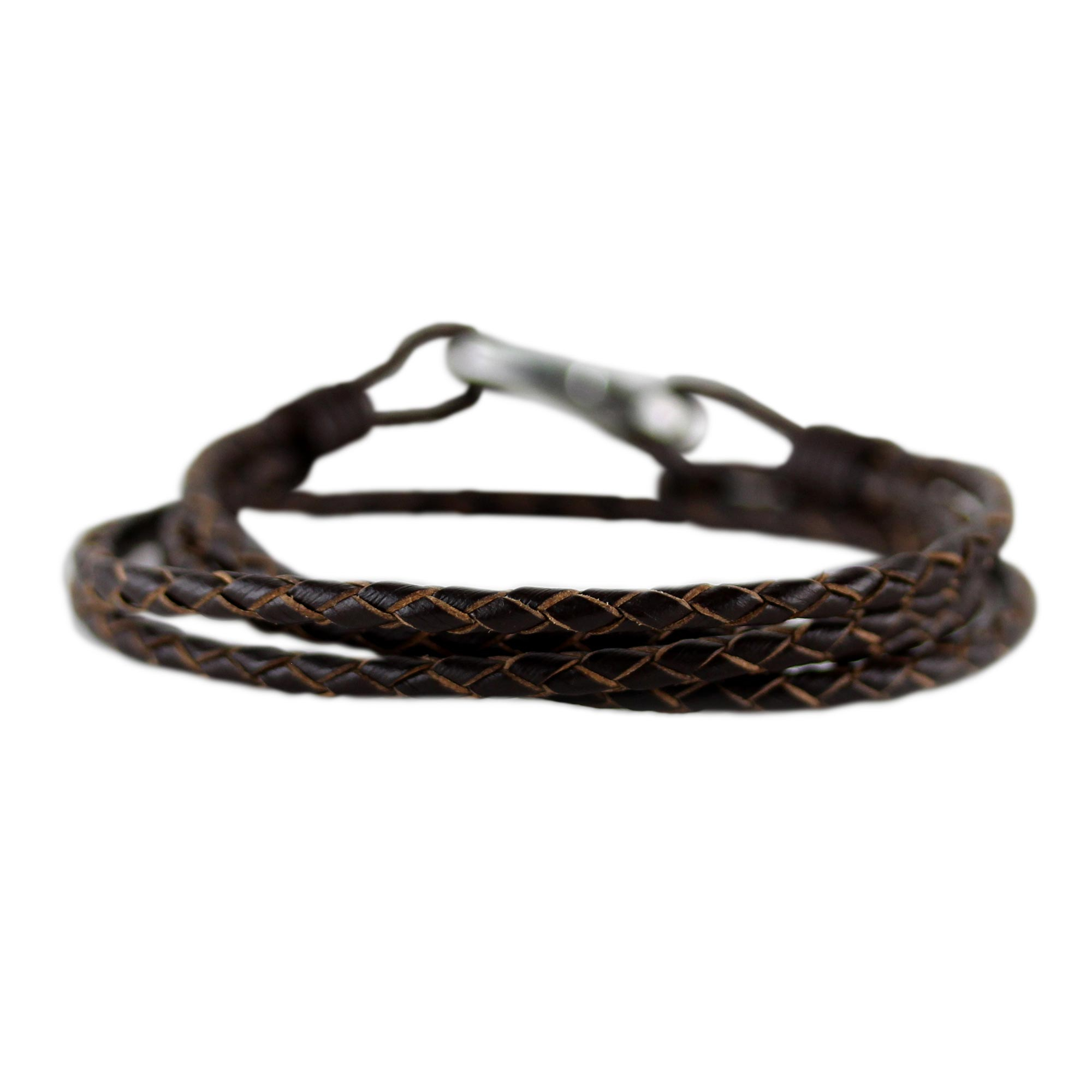 Sable Braided Leather Cord Bracelet From Thailand Braided Friendship In Sable Novica