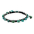 Sterling silver braided bracelet, 'Turquoise Bohemian' - Thai Jewelry Braided Bracelet Turquoise Color 925 Silver (image 2d) thumbail