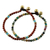 Multi-gemstone beaded bracelets, 'Magical Colors' (pair) - Two Jasper and Serpentine Multi-Gem Beaded Bracelets thumbail