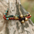 Multi-gemstone beaded bracelets, 'Magical Colors' (pair) - Two Jasper and Serpentine Multi-Gem Beaded Bracelets (image 2c) thumbail