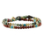 Multi-gemstone beaded bracelets, 'Magical Colors' (pair) - Two Jasper and Serpentine Multi-Gem Beaded Bracelets (image 2d) thumbail